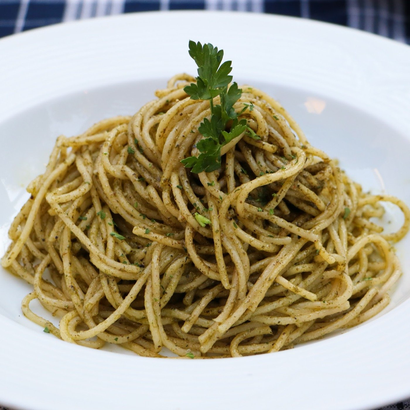 Spaghetti al pesto